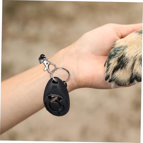 Happyyami Portable Pet Training Clicker and Whistle with Wrist Strap Durable Dog Training Tool for Behavior Correction Enhances Auditory Response Convenient Clicker for