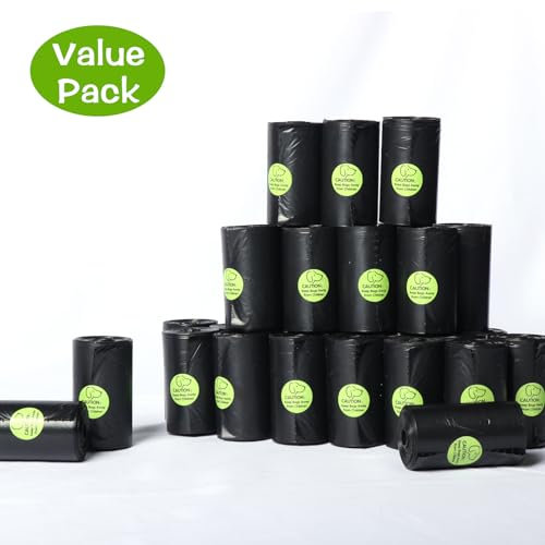 DREAM&GLAMOUR Dog Poop Bags,value pack,1200 Count Extra Thick and Strong Poop Bags for Dogs,60 Rolls,20 Doggy Bag Per Roll,Each Measures 9 x 13 Inches,Guaranteed Leak-Proof