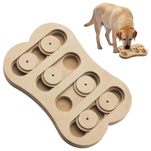 SPOT Interactive Seek-A-Treat Shuffle Bone Dog Toy Puzzle | Dog Treat Reward Toy Improves Your Dog's IQ | Specially Designed for Training Treats