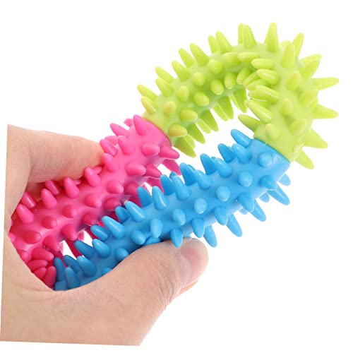 BESPORTBLE Chew Toy for Dogs 3pcs Dog Ring Toys Teething Ring Water Resistant Easy to Clean