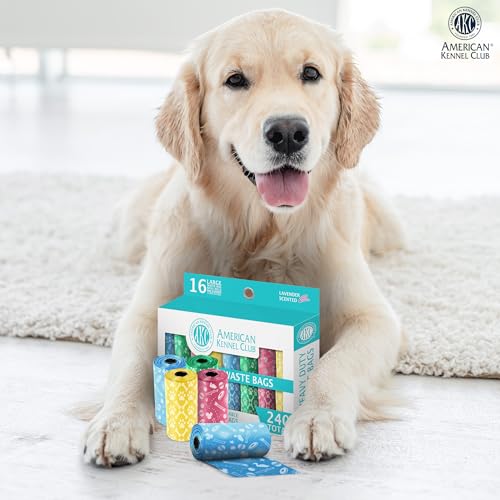 AKC Dog Poop Bags - Leak Proof Pet Waste Bags - 16 Refill Rolls - Lavender Scent - 240 Count (Toy Print) - color: 240 Count, style: Toy Print