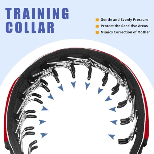 Martingale No Pull Dog Collar for Large Medium Dogs Training Walking, Heavy Duty Nylon Reflective Adjustable Anti Pull Slip Collar with Buckle L Red - color: Red, size: L (19"-26" Neck, 1.7" Wide)