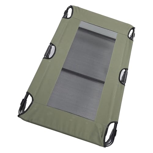 Raised Dog Bed Foldable Cooling Elevated Dog Bed Portable Raised Pet Cot Green Outdoor (76 * 51 * 18cm) - size: 76*51*18cm