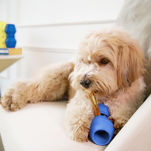 PetClan Chewise Bully Stick Holder, Improved Bully Sticks Holder, Ultimate Secure Heavy Duty, BPA-Free Safety Device to Prevent Choking, Fits Various Bully Sticks and Dog Sizes - color: Blue, size: Standard