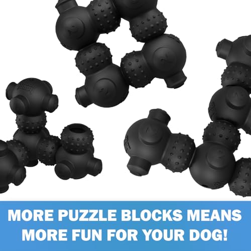 HOUNDGAMES Puppy Puzzle Toys for Puppies, Interactive Treat Dispensing Dog Puzzle, Level 4 Enrichment Toys for Smart Puppies, Small and Medium Dogs, 2 Pack