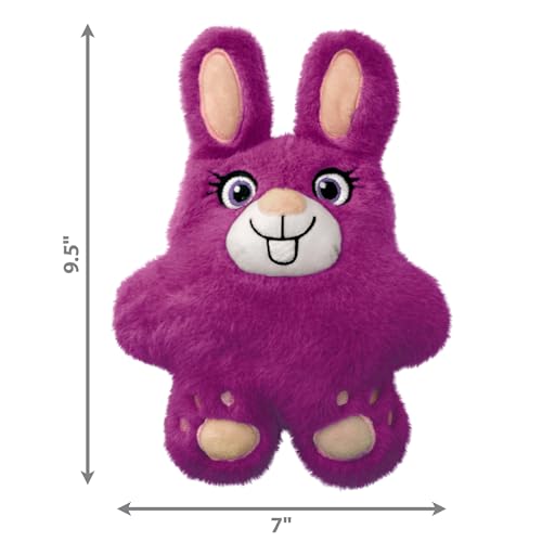KONG Snuzzles Dog Toy, Plush Squeaker, Crinkle Sounds, Soft Durable Indoor Play (Bear/Bunny, Medium) - color: Bear/Bunny, size: Medium