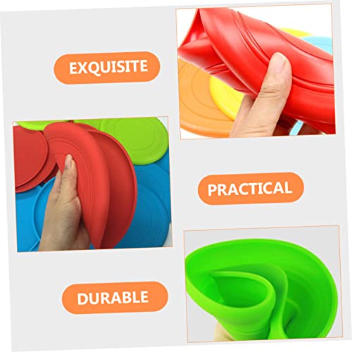 Mikikit 5Pcs Dog Chewing Discs Floating Interactive Pet for Flying Discs for Dogs Soft and Washable for Safe Fun