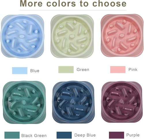 UPSKY Slow Feeder Small Dog Bowl - Anti-Slip Puzzle Bowl Feeder, Interactive Bloat Stop, Anti-Choking - color: pink
