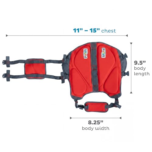 Outward Hound Dawson Swim Red Dog Life Jacket, XS - color: Red, size: X-Small (Chest Girth: 11"-15")