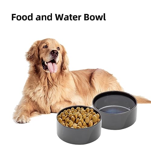 Havniva 8.3inch Ceramic Dog Bowls Dog Food Bowl for Large Breed Dog Food and Water Bowl Non-Slip Dog Dish Large Capacity Feeding Pet Water Bowl - color: 1 Bowl - Starry Sky, size: 8.3inch