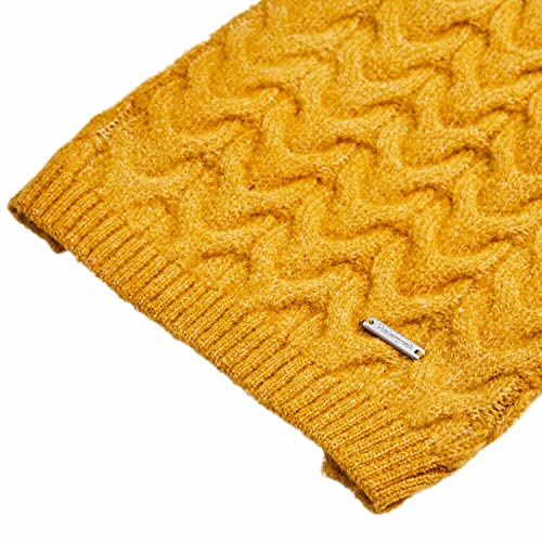 Blueberry Pet Dog Sweater Classic Knit Pullover Turtle-Neck Christmas Style, Small Dog Clothes for Girls, Mustard, 12" Back Length, Cozy Puppy Clothes & Pajamas, Sweater Vest - color: Mustard Yellow, Turtle-neck, size: 12 inch