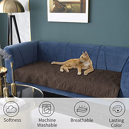 Ameritex Waterproof Dog Bed Cover Pet Blanket with Anti-Slip Back for Furniture Bed Couch Sofa - color: Chocolate, size: 30x53 Inch (Pack of 1)