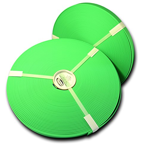 3/8" BETA Standard Matte BIOTHANE - Leather Embossed | BIOTHANE USA (25 Feet, Green 528) - color: Green 528, size: 25 Feet