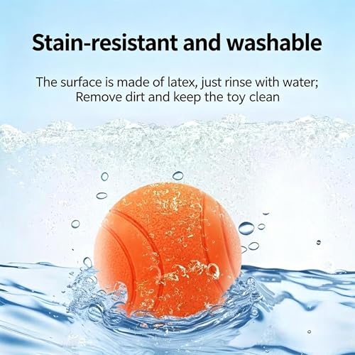 2Pack Durable Rubber Dog Balls, Super Bouncy Fetch Toys for Medium Dogs 20-60 lbs, Floating Water Pet Balls,2.36"