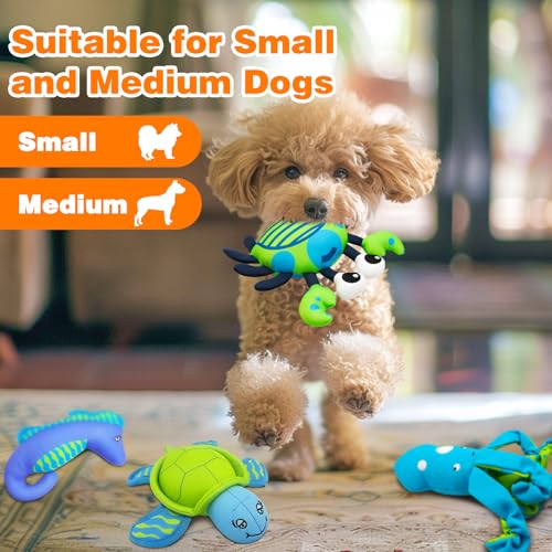 Squeaky Dog Toys, Floating Dog Toys for Indoor or Outward Play, Crab Interactive Dog Gifts for Small and Medium Dogs - style: F-Crab