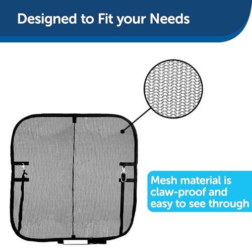 PetSafe Happy Ride Dog Barrier - Keeps Pets Safely in The Back Seat - Durable Mesh Material - Adjustable Straps for Secure Fit - Easy Installation & Storage - for Cars, Trucks, & SUVs