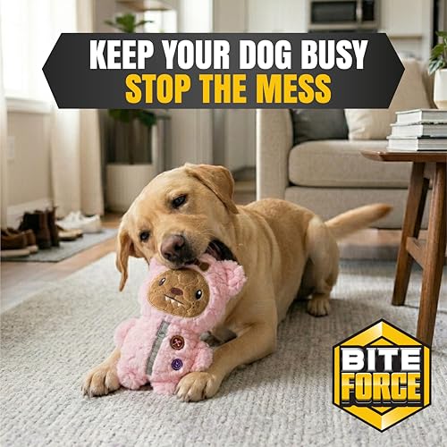 Bite Force - Dog Toy Durable & Strong Plush Monster, Kevlar-Reinforced for Aggressive Chewers - color: Stitches