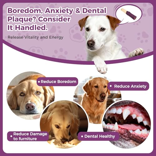 Dog Toys for Aggressive Chewers - Indestructible Extreme Tough Dog Chew Toys for Large, Medium, Small Breeds, Durable Chew Toys to Keep Them Busy, Treat Dispenser, Reduce Boredom, Teeth Cleaning - color: purple dispensing toy