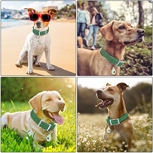 Wisedog Small Puppy Collar, Pine Green, XS 7"-10" × 1/2" | Soft Rubber Coated Webbing, For Small Dogs Cats, Cute Pet Collars - color: Pine Green