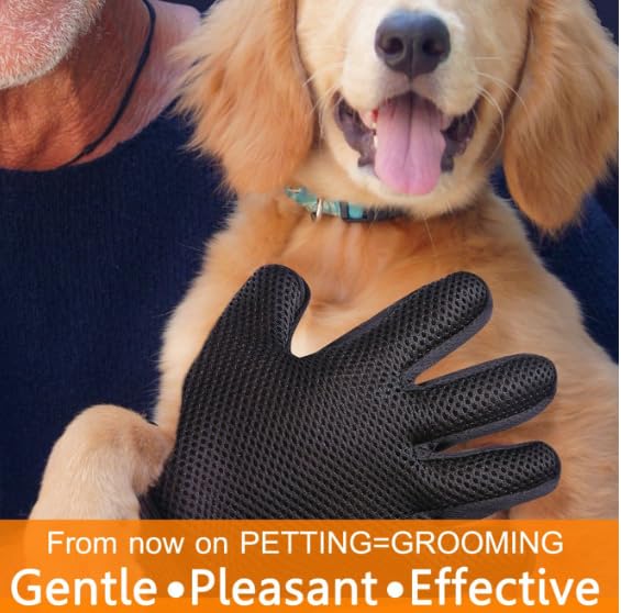 Dog Gloves Right + Left Hands for Pet Hair Removal