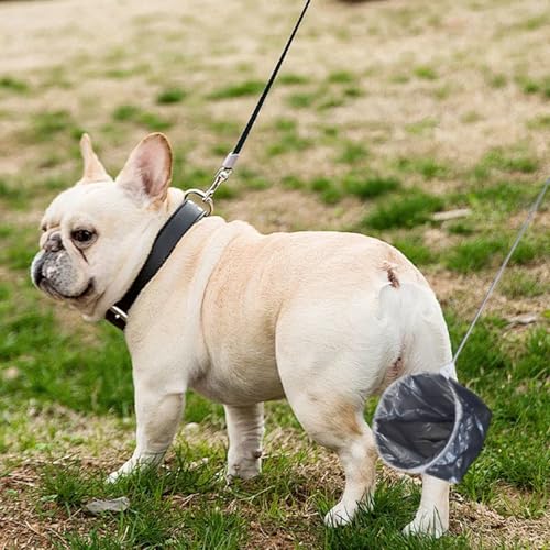 Dog Poop Catcher Telescopic Pooper Scooper with Long Handle Lightweight Portable Foldable Pet Poop Collector for Walking Yard Cleaning Dog Waste Pickup