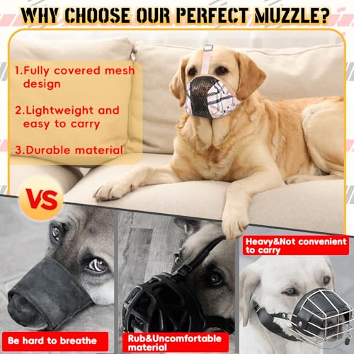 Dog Muzzle Basket Air Muzzle for Large Dogs, Anti Chewing (Yellow, XL) - color: Yellow, size: XL