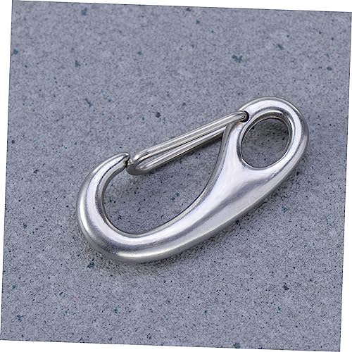 YARNOW 2pcs Stainless Steel Dog Tag Clips for Id Tag Attachments Easy Off for Dogs Cats