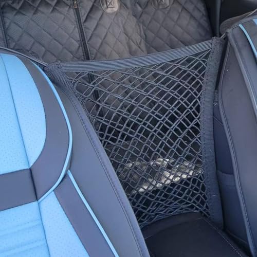 Dog Car Net Barrier Pet Barrier with Auto Safety Mesh Organizer Stretchable Storage Bag Universal for Cars, SUVs -Easy Install (M-for Car) - size: M-for Car