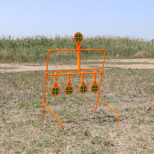 Highwild Resetting Target, Rated for .22 Rimfire - Large Size and 2.5 Inch Shooting Targets | Pop-Up Steel Prairie Dog - color: A- .22 Auto Resetting Target
