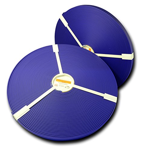 3/8" BETA Standard Matte BIOTHANE - Leather Embossed | BIOTHANE USA (100 Feet, Blue 522) - color: Blue 522, size: 100 Feet