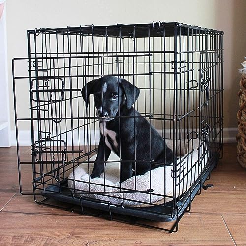 SIGNZWORLD Dog Crate Tray Replacement, Medium Plastic Bottom, 42 inch, Black, Waterproof