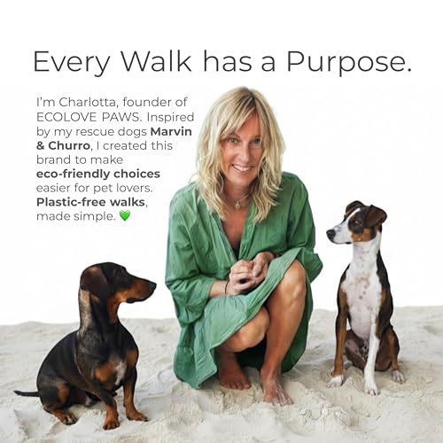 100% Certified Home Compostable Dog Poop Bags, Extra Thick, Plant-Based, Plastic-Free, Unscented, 240 Bags (16 Rolls), Leakproof & Easy Open