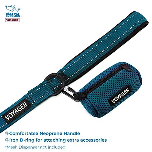 Voyager Step-in Air All Weather Mesh Harness and Reflective Dog 5 ft Leash Combo with Neoprene Handle, for Small, Medium and Large Breed Puppies by Best Pet Supplies - Blue, X-Small - color: Leash Harness Set (Blue Base), size: XS (Chest: 13 - 14.5")