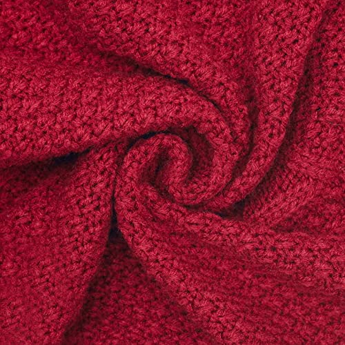 cyeollo Dog Sweater Pullover Turtleneck for Dogs Girl, Classic Knitwear Fall Winter Cold Weather Pet Clothes Warm Pet Apparel Small Medium Large Dog Sweaters, Burgundy M | Ultra Soft Warm Knit, Full Coverage, 4-Way Stretch for Easy Movement, Easy On & Off