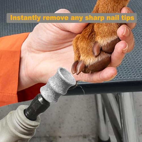 Extra Large Dog Nail Trimmer Bits for Dremel - Dog Nail Grinder Attachment for Large Pets with Thick, Tough Nails