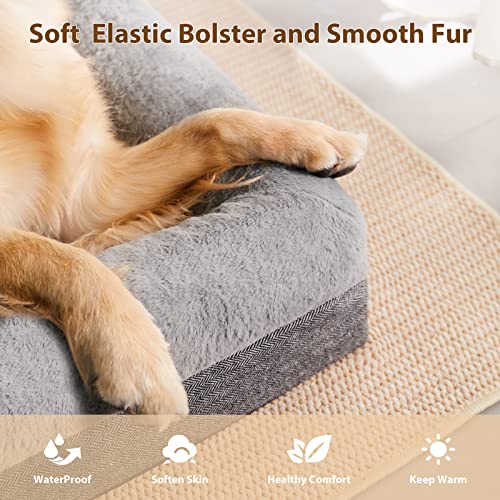 BFPETHOME Dog Beds for Small Dogs, Washable Dog Bed with Sides, Orthopedic Medium Sized Soft Mats with Removable Cover & Waterproof Pet Mat for Pet - size: 29.0"L x 19.0"W x 6.0"Th