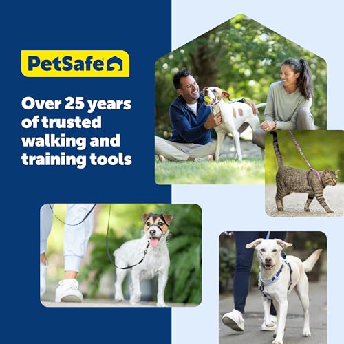 PetSafe Easy Walk Deluxe Dog Harness, No Pull Dog Harness – Perfect for Leash & Harness Training – Stops Pets from Pulling and Choking on Walks – Medium, Steel - color: Steel, size: Medium (Pack of 1)