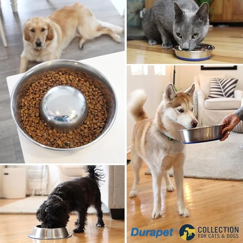 OurPet's Durapet Stainless Steel Bowl, 4 Cups, 6.9''X6.9''X2.5'' - size: 4 Cups