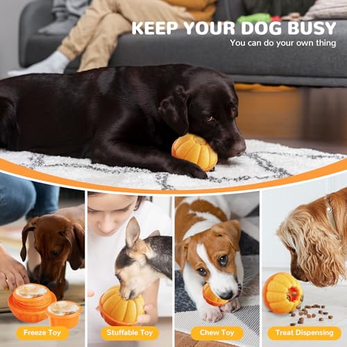 Frozen Treat Toy,Interactive Dogs Treat Toy for Aggressive Chewer, Freezable Fillable Dog Toys,Frozen Treats to Keep Dogs Busy and Reduces Anxiety,Treat Dispensing Dog Puzzle Toy,Easy to Clean