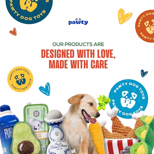 PAWTY Rolling Interactive Dog Toy - Weed Joint Doggijuana Cigar Vape Parody Plush Squeaky Cigarette Dog Toy - Funny 420 Novelty Gift for Dog Lovers