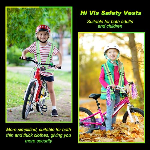 Hercicy 30 Pcs Green Reflective Vest High Visibility Safety Vest Adjustable Straps for Job Site Crew Construction Traffic Control Warehouse Use (Green) - color: Green