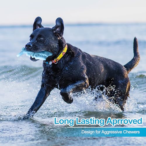 NEZIN Dog Chew Toys, Indestructible Dog Toys for Aggressive Chewers, Tough Dog Toys, Durable Dog Chew Toys for Large Medium Breed, Interactive Dog Toys with Real Beef Flavor (Mix 3 Pack) - color: MIX 3 PACK