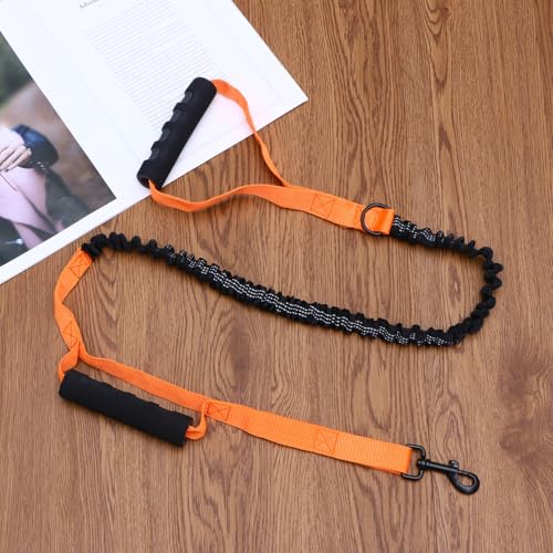 jojofuny Heavy Duty Pet Rope Dog Leash with Reflective Stitching Padded Handles for Large and Medium Dogs Metal Clip for Training and Safe Walking Control