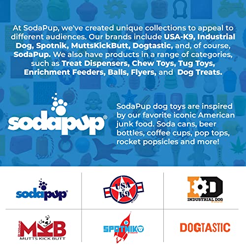 SodaPup Honey Bone – Durable Dog Chew Toy Made in USA from Non-Toxic, Pet Safe, Food Safe Nylon Material for Mental Stimulation, Clean Teeth, Fresh Breath, Problem Chewing, Calming Nerves, & More