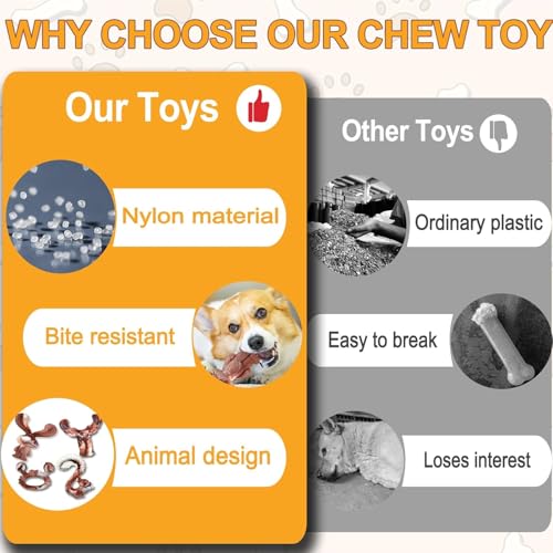 Tough Dog Toys for Aggressive Chewers, Indestructible Dog Toys with Beef Flavor, Durable Dog Toy for Medium and Large Dogs, Squirrel - color: Squirrel