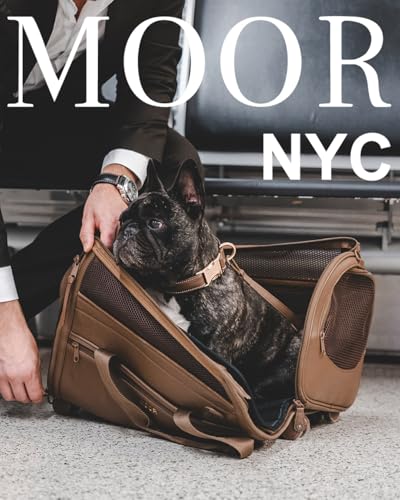 MOOR NYC Luxury Made Travel Bag. A Unique Pet Travel Bag Design for Dogs or Cats. TSA Approved (Cream Luxury Travel Bag) - color: Cream Luxury Travel Bag