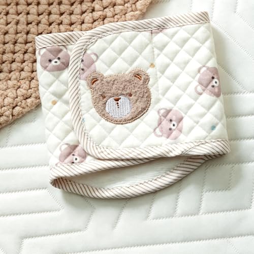 1Pc Male Dog Belly Band, Washable Reusable Adjustable Wrap for Incontinence & Marking, Cute Cartoon Bear Design, Sizes M(4-8lbs) for Dogs, Compatible with Pads - size: M(4-8lbs)
