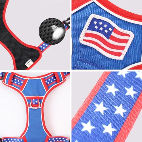 Small Dog Harness No Pull, Puppy Harness with 3 Quick Snap Buckles, Escape Proof Easy Walk Vest for Pug, Mini Schnauzer, Lightweight Tactical Pet Doggy Gear with Handle (S Size) - size: Small
