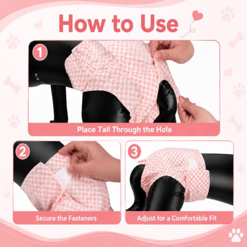 Disposable Female Dog Diapers for Waist 16–21 in, Leakproof, Super Absorbent, Soft Breathable Lining, for Dogs in Heat or Incontinence, 22 Count, L - size: Female 22ct Waist 16~21in(L)