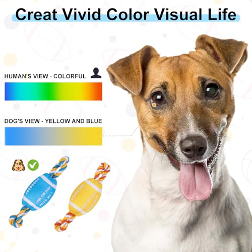 BEAUTYZOO Floating Dog Pool Toys for Small/Medium Dogs - Durable Chew-Resistant Squeaky Water Dog Toy with Rope, Interactive Fetch & Tug of War, Summer Swimming Beach Play (Oxford Fabric) - color: Yellow